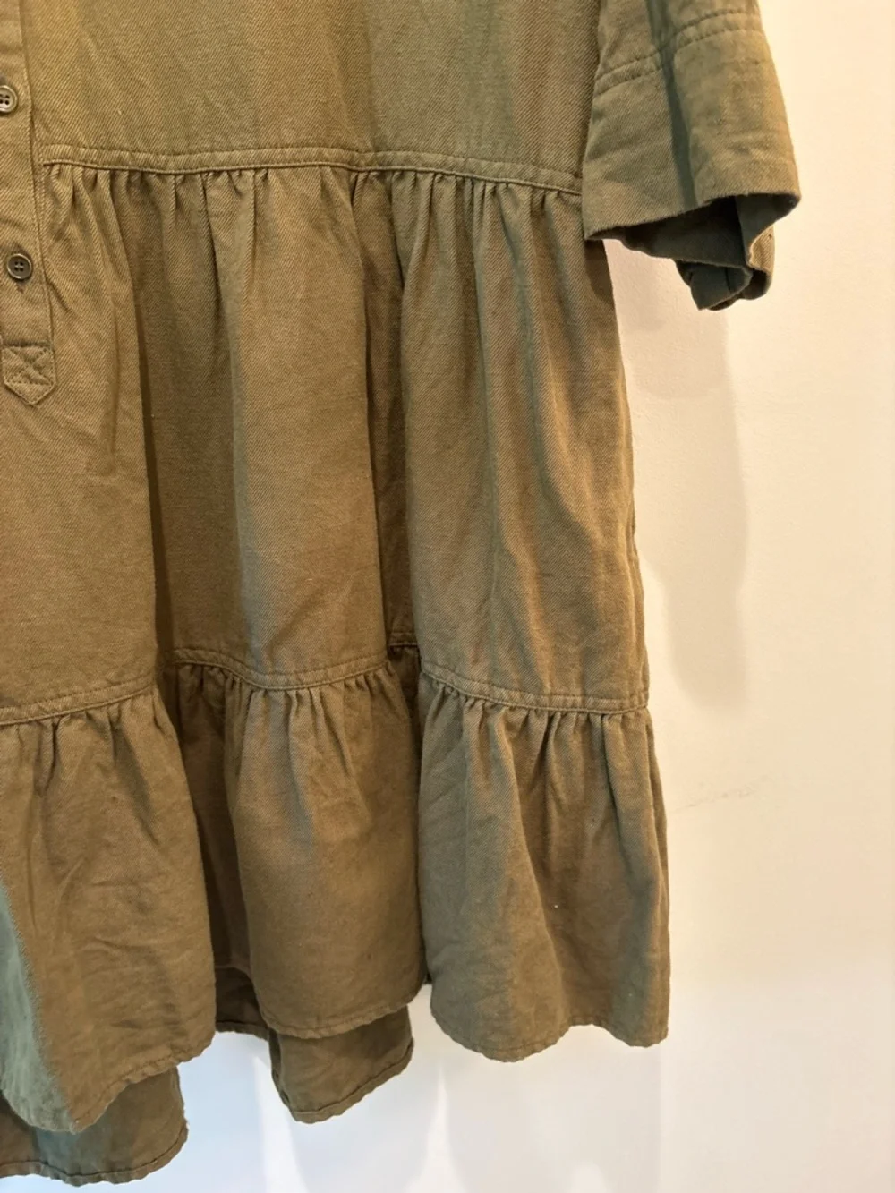 APIECE APART Olive Maurino Drop Waist Mini Dress - Picture 6 of 9